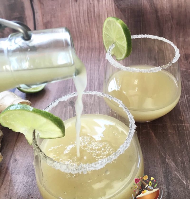 recette Jus de gingembre gnamakoudji aromatisé citron passion