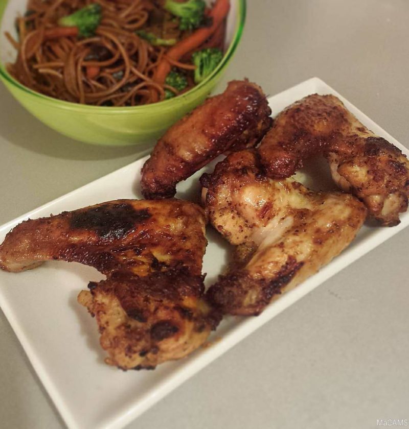 ailes de poulet épicées au miel