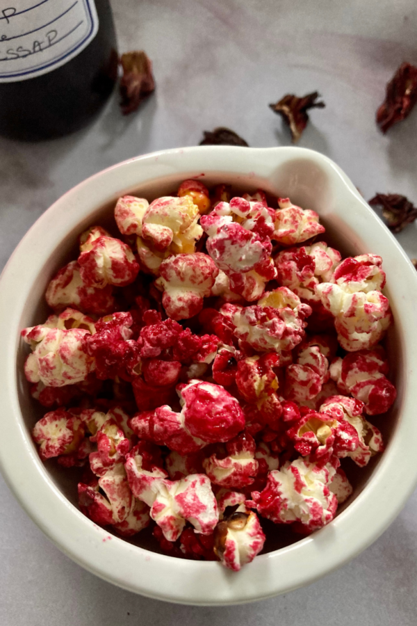 pop corn caramélisé bissap
