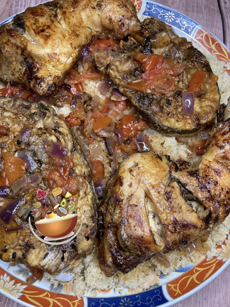 Attieke poulet darnes thon