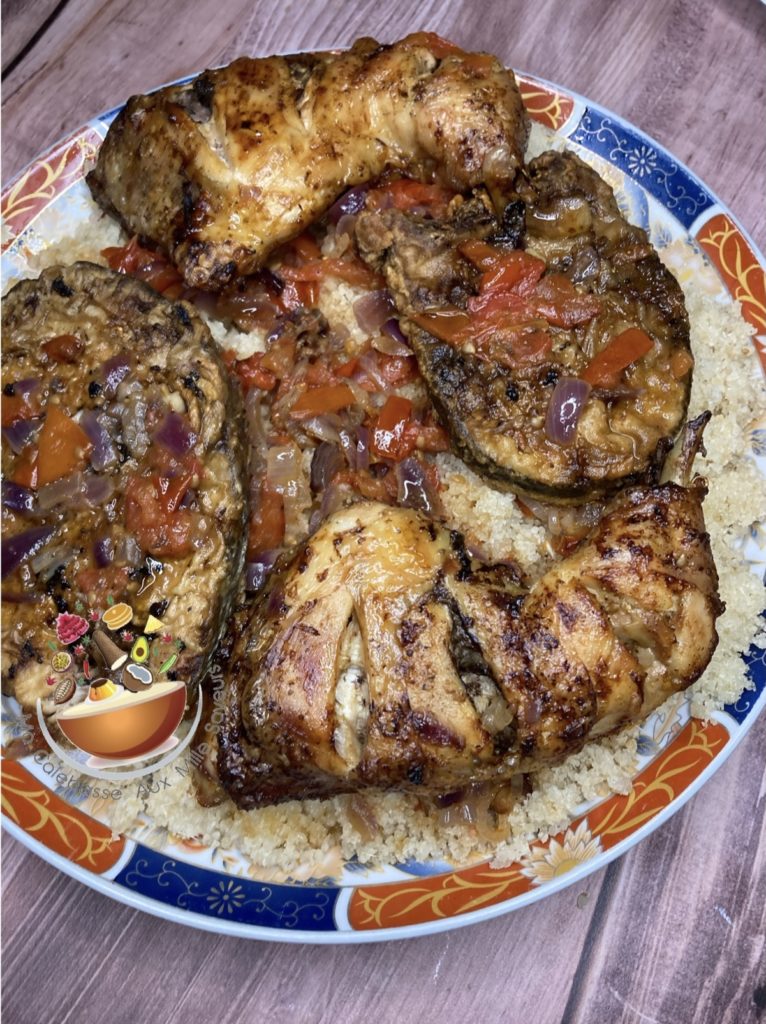 attiéké poulet darnes de thon bis